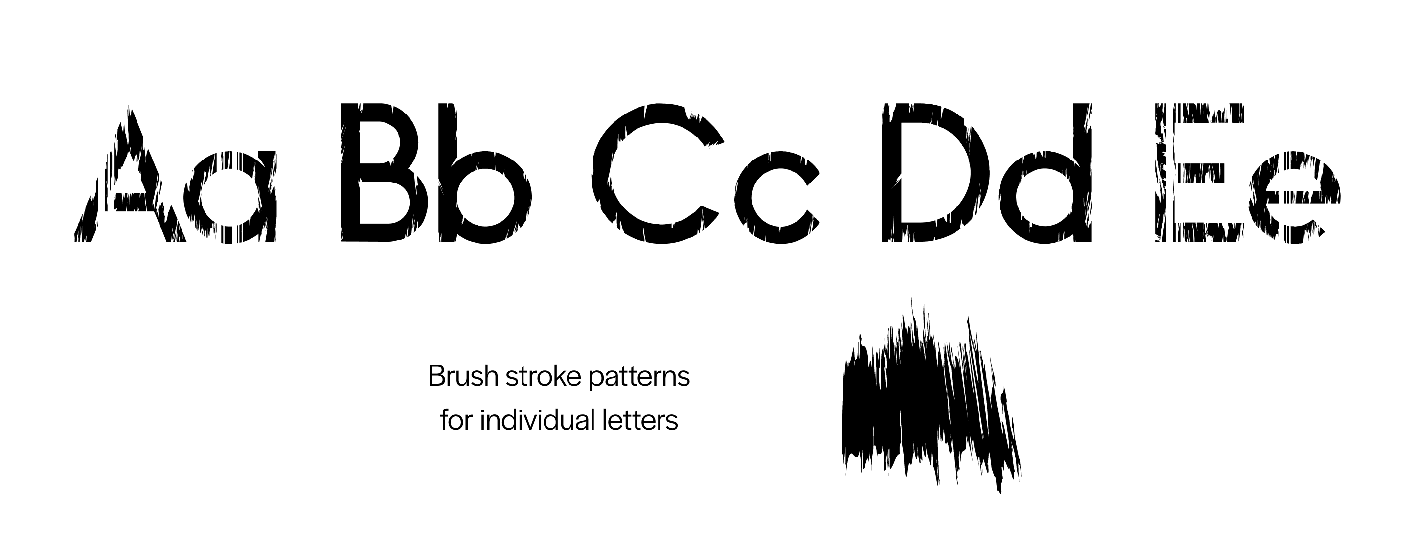 Letters with the AoVD decay effect applied.